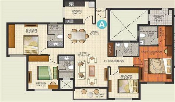 Featured Image of Ramky Eminent 4.5 BHK Apartment Floor Plan